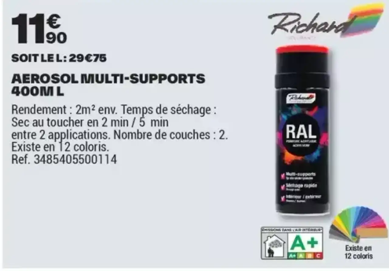 AEROSOL MULTI-SUPPORTS 400M L