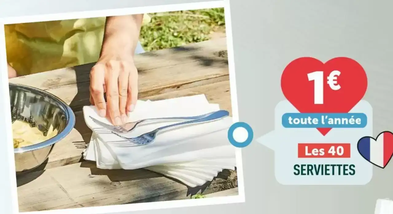 Les 40 SERVIETTES