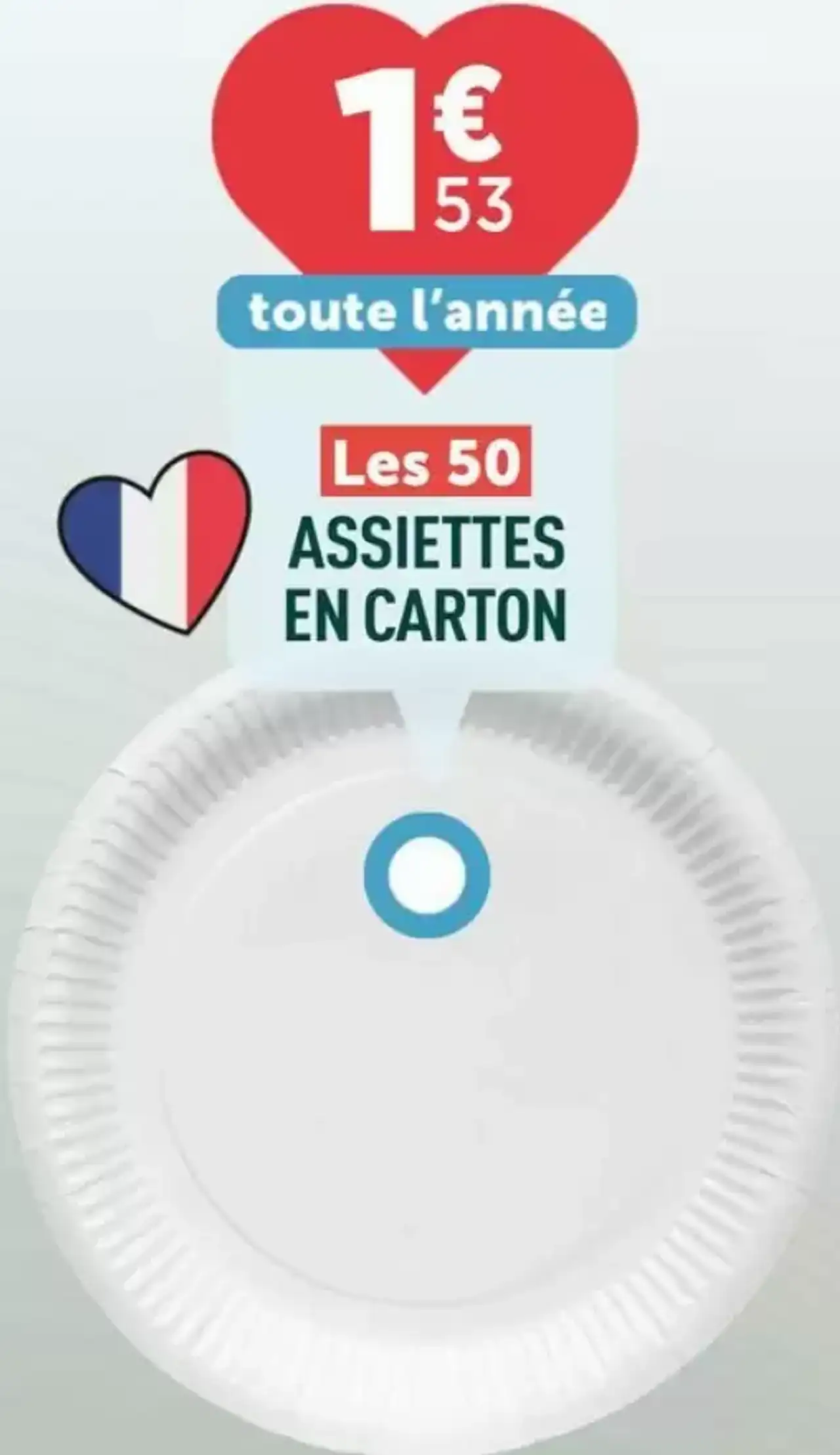 Les 50 ASSIETTES EN CARTON