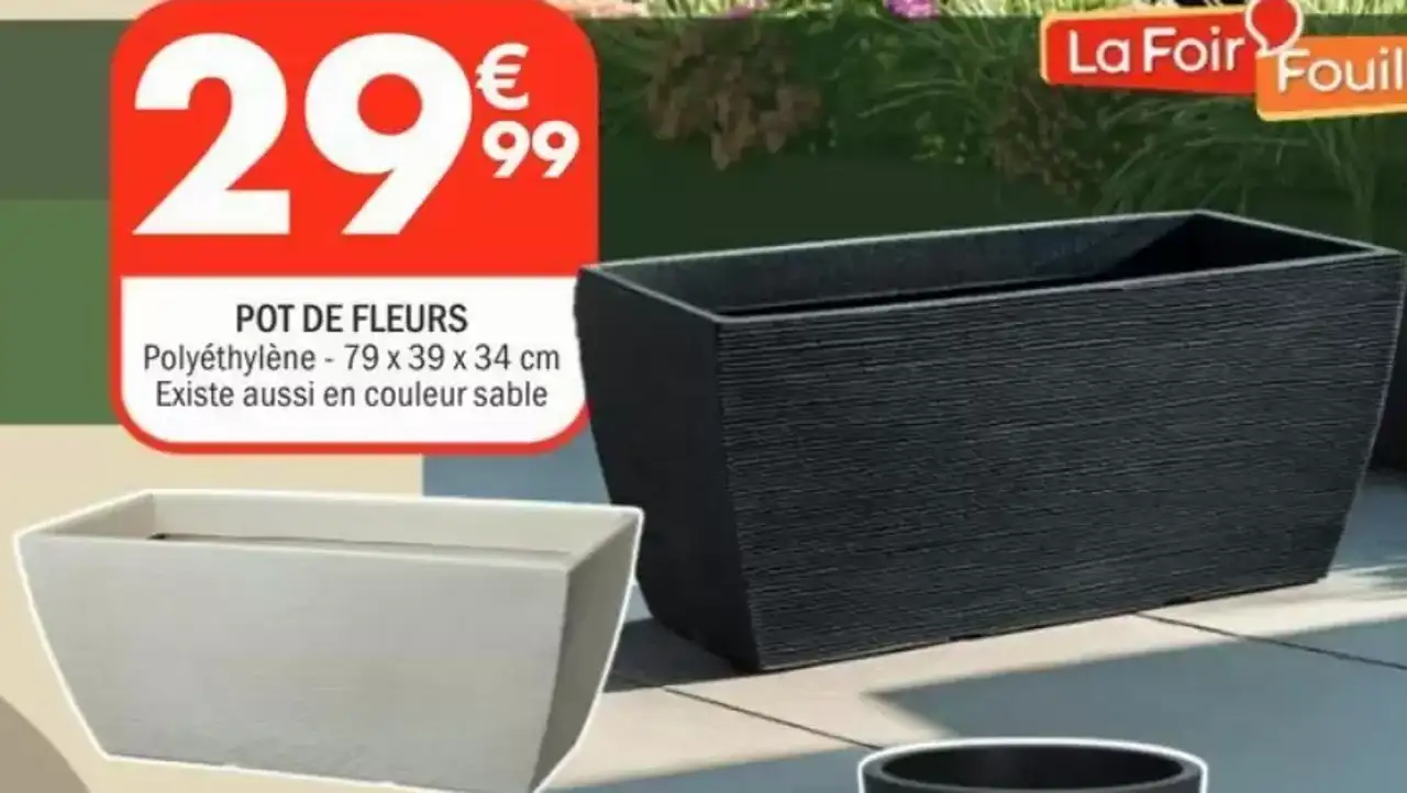 POT DE FLEURS Polyéthylène