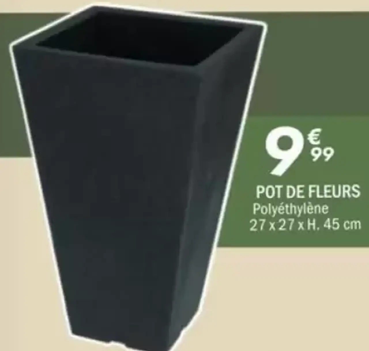 POT DE FLEURS Polyéthylène