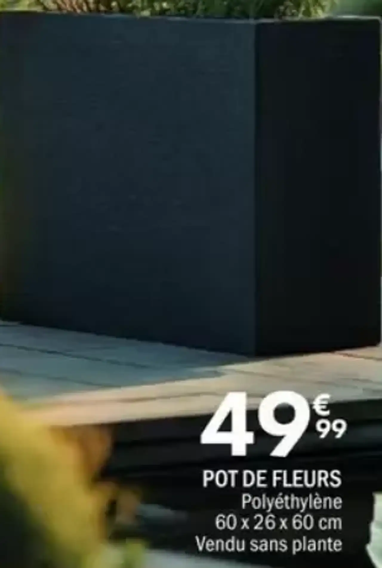 POT DE FLEURS Polyéthylène