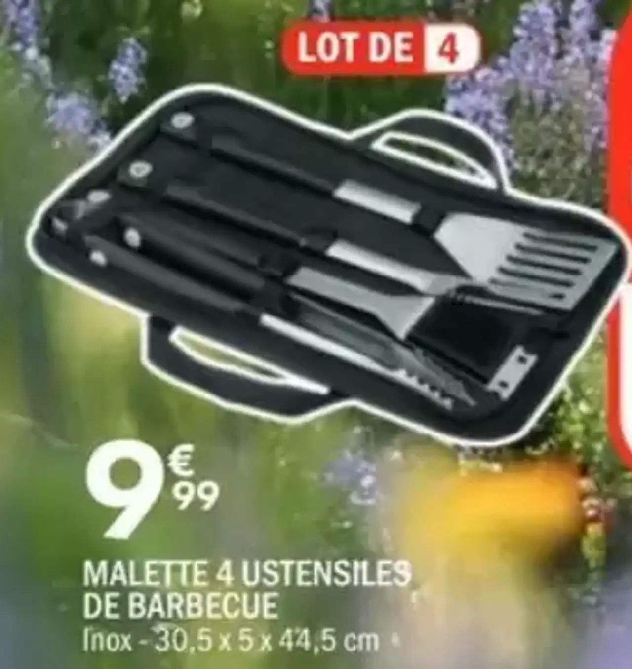 MALETTE 4 USTENSILES DE BARBECUE