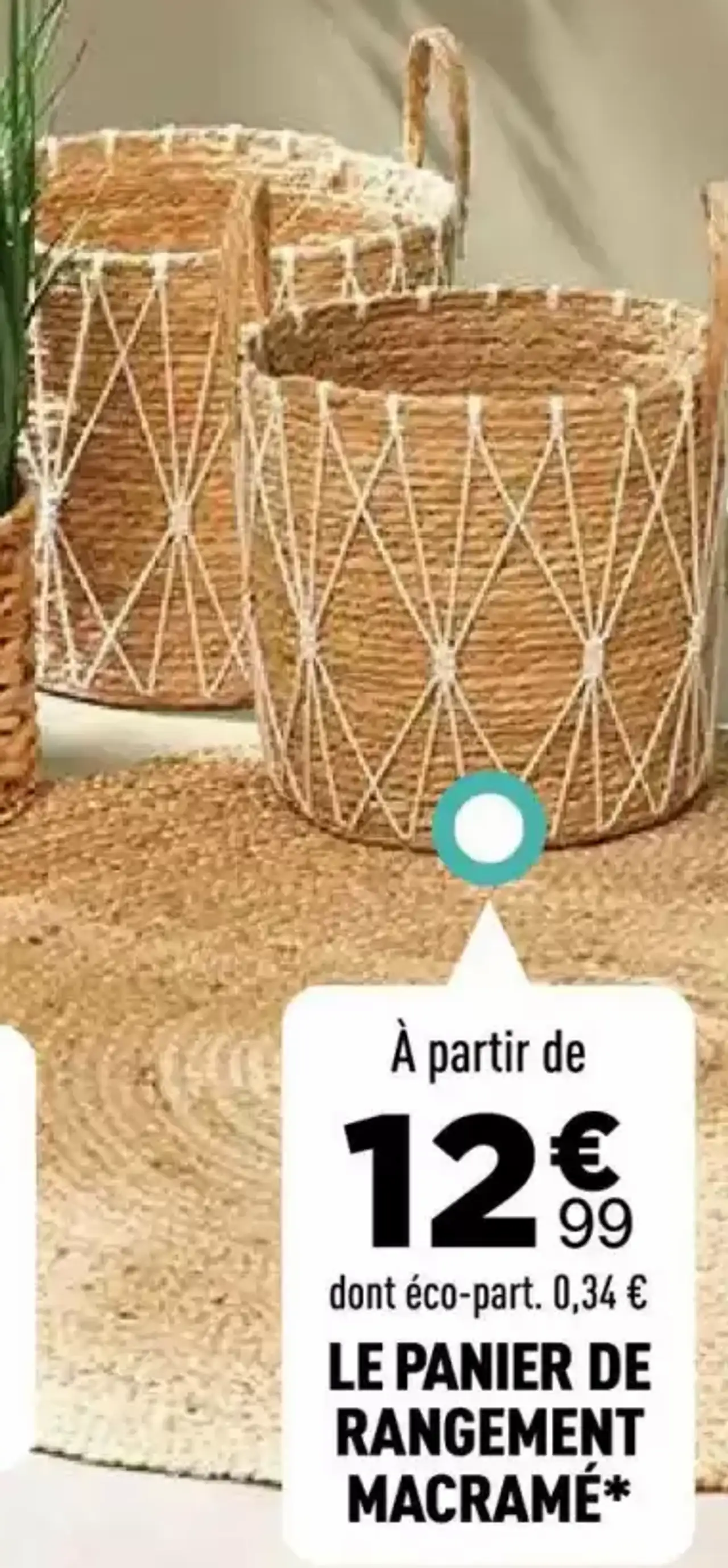 LE PANIER DE RANGEMENT MACRAMÉ*