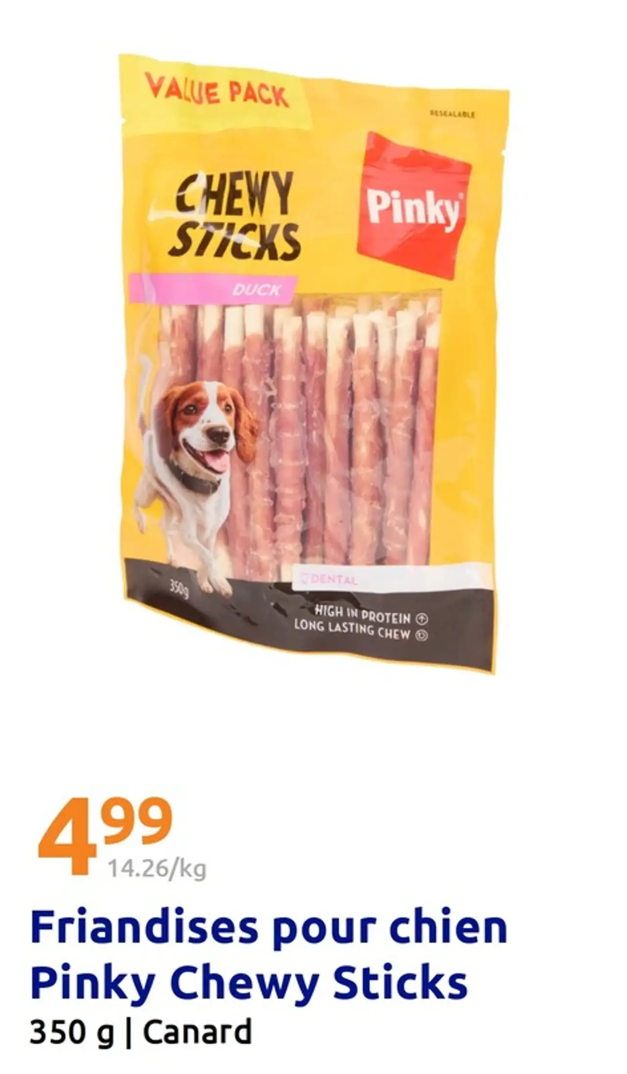 Friandises pour chien Pinky Chewy Sticks