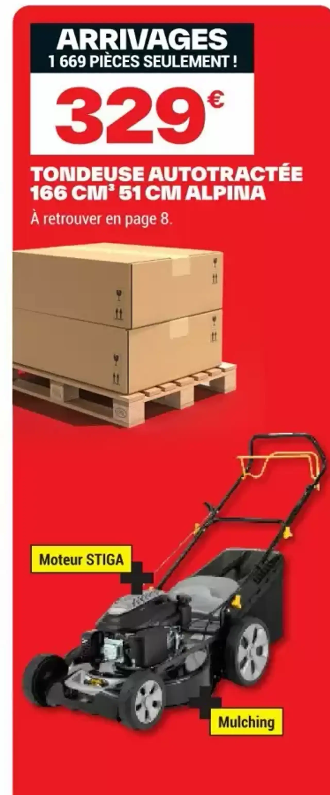 TONDEUSE AUTOTRACTÉE 166 CM 51 CM ALPINA