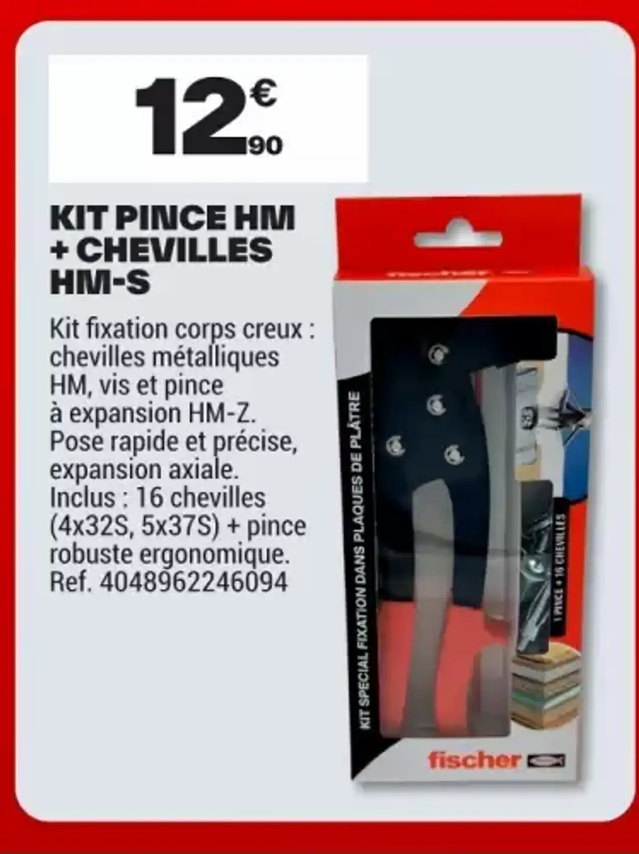KIT PINCE HM + CHEVILLES HM-S fischer