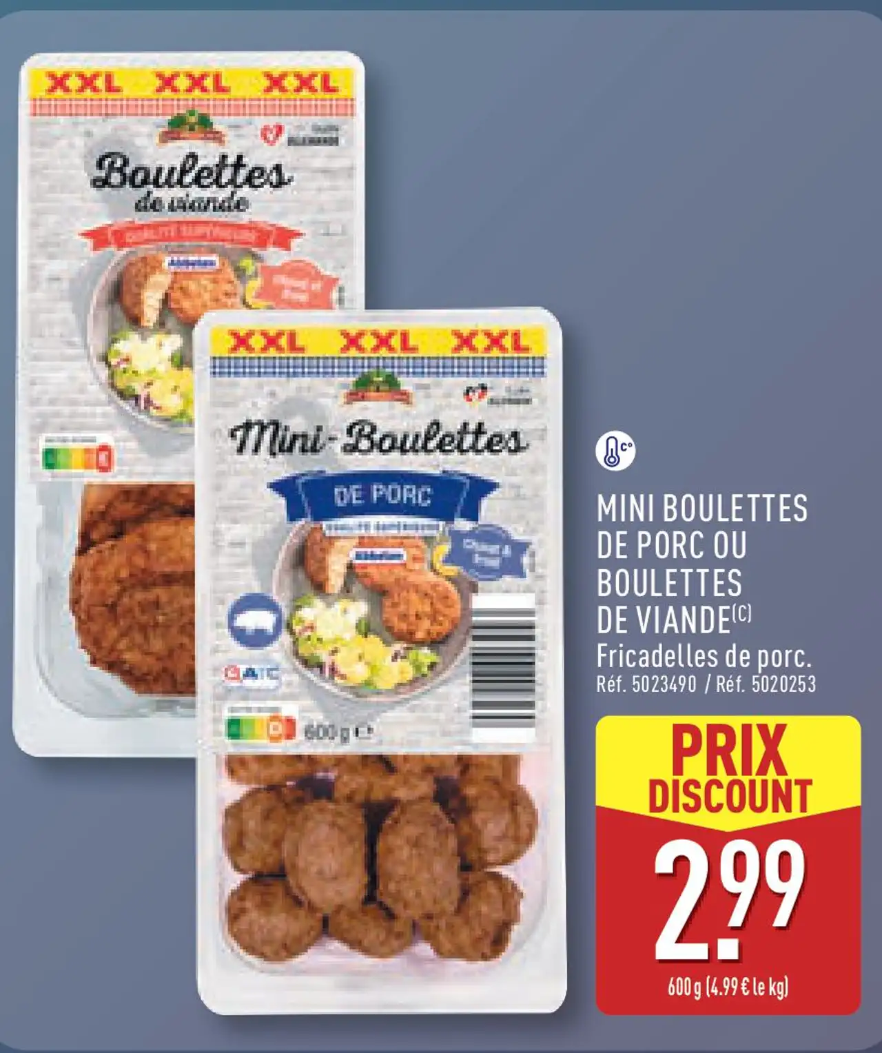 MINI BOULETTES DE PORC OU BOULETTES DE VIANDE