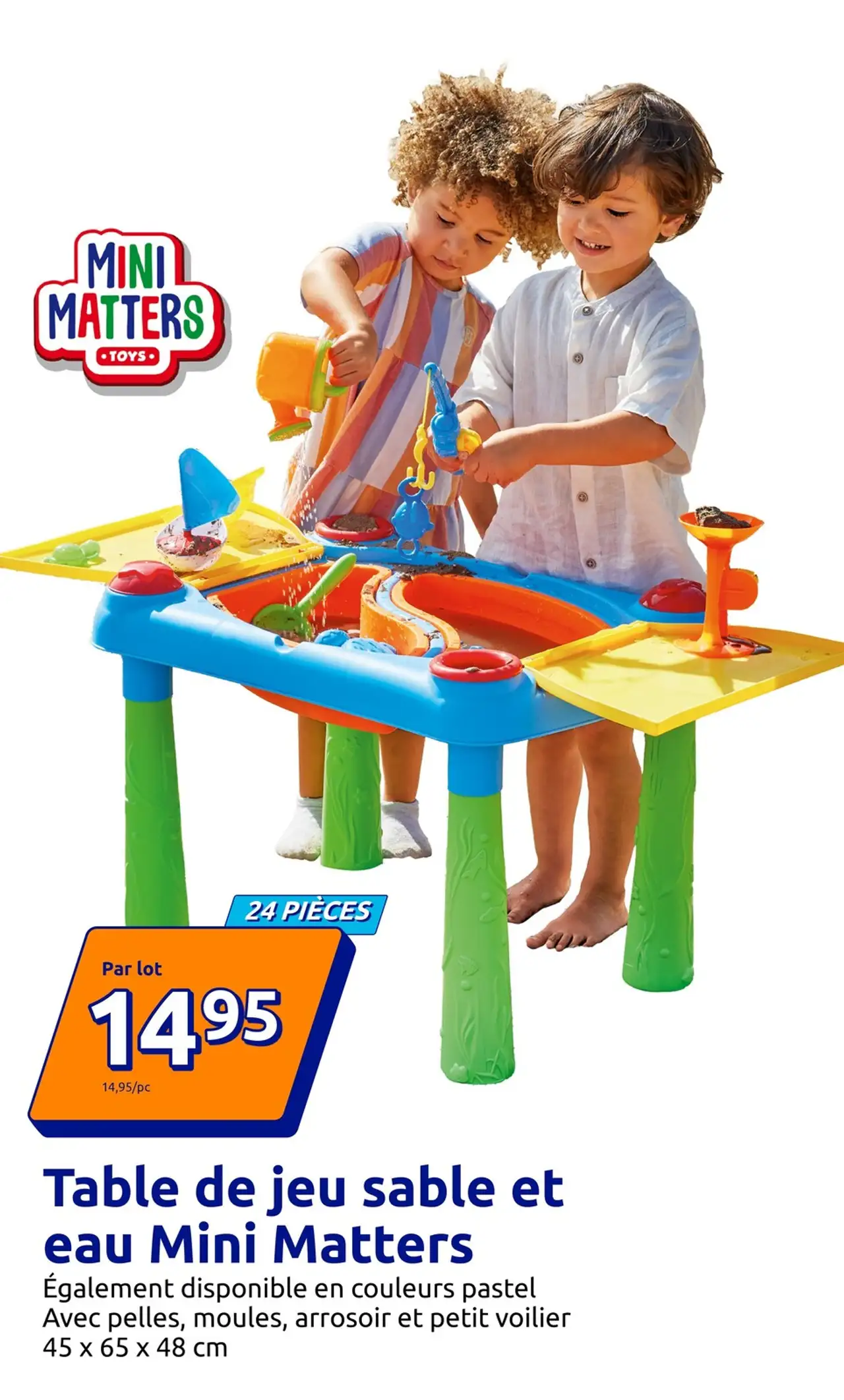 Table de jeu sable et eau Mini Matters
