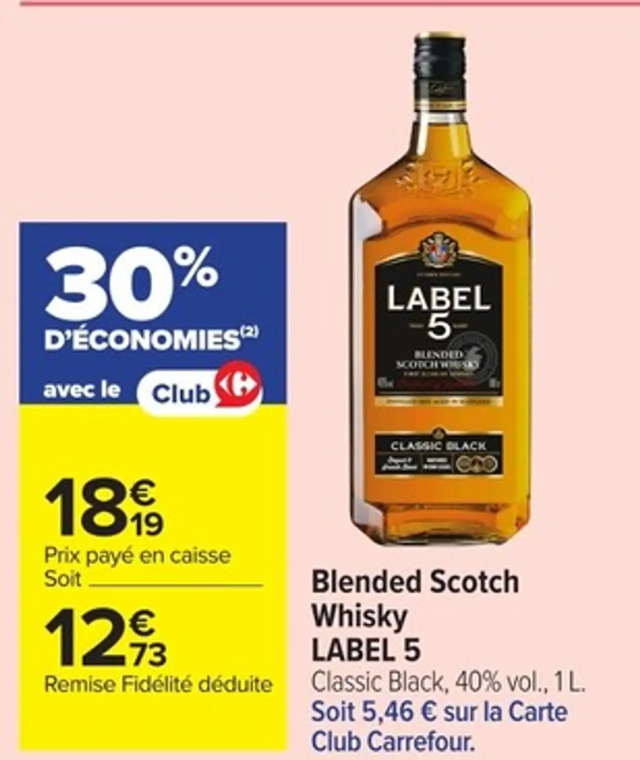 Blended Scotch Whisky LABEL 5