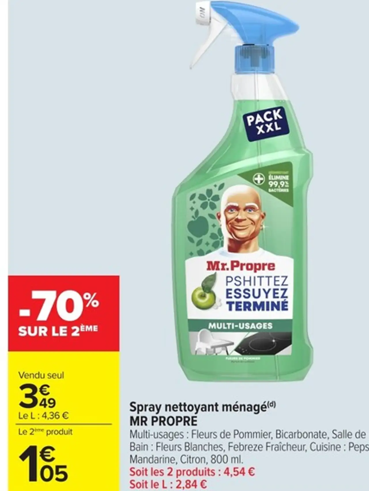 Spray nettoyant ménagé(d) MR PROPRE