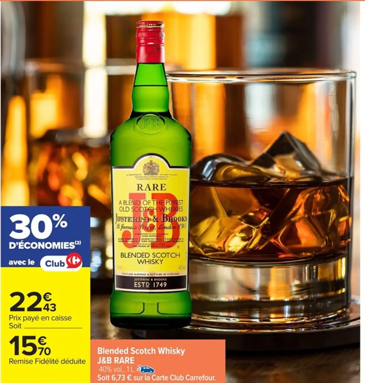Blended Scotch Whisky J&B RARE
