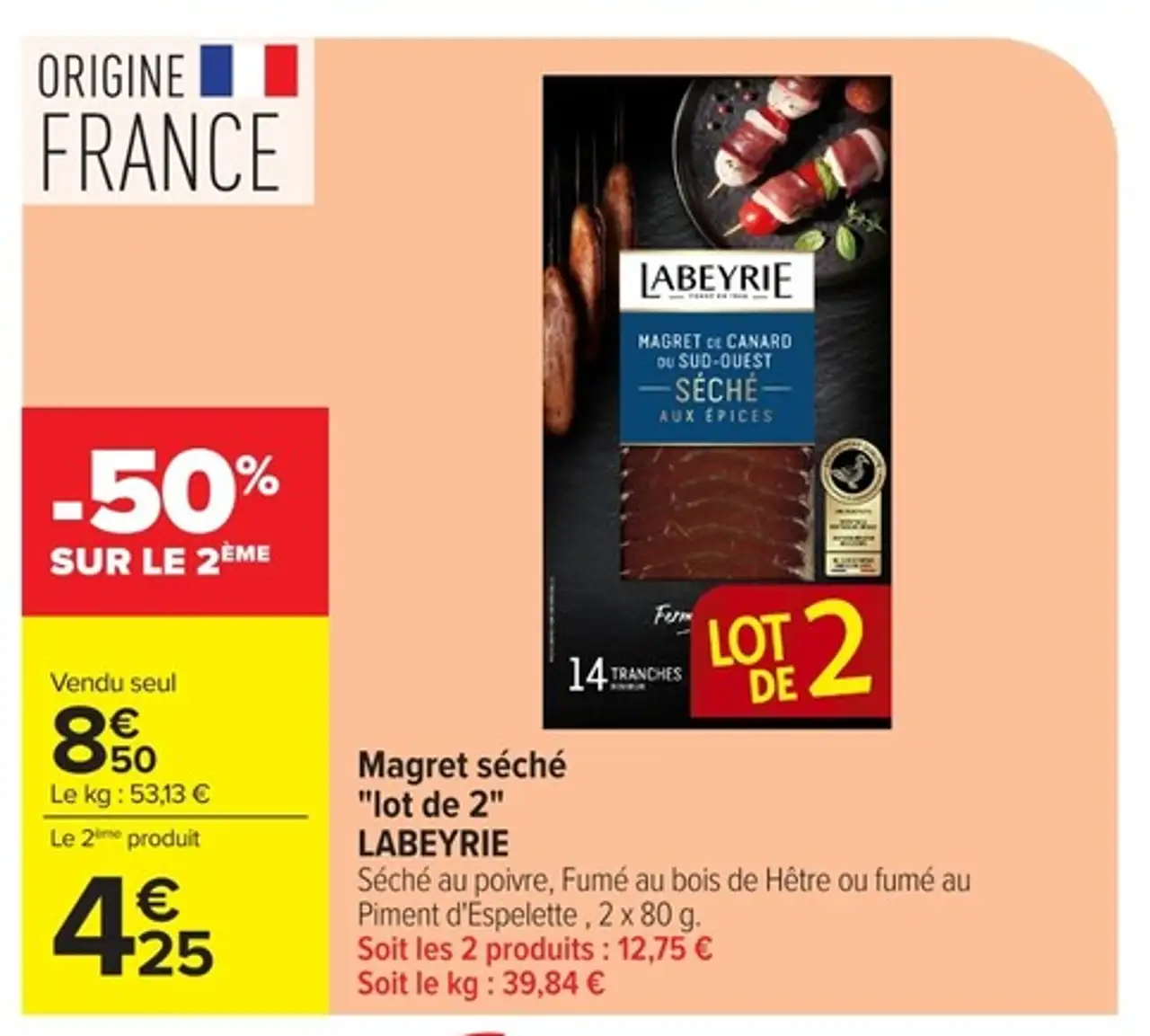Magret séché "lot de 2" LABEYRIE