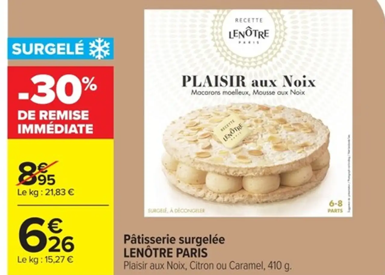 Pâtisserie surgelée LENÔTRE PARIS