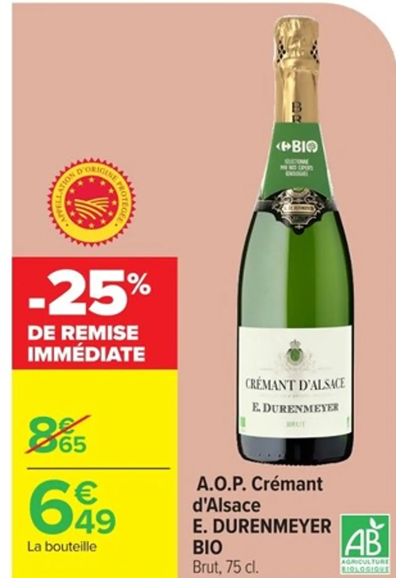 A.O.P. Crémant d'Alsace E. DURENMEYER BIO