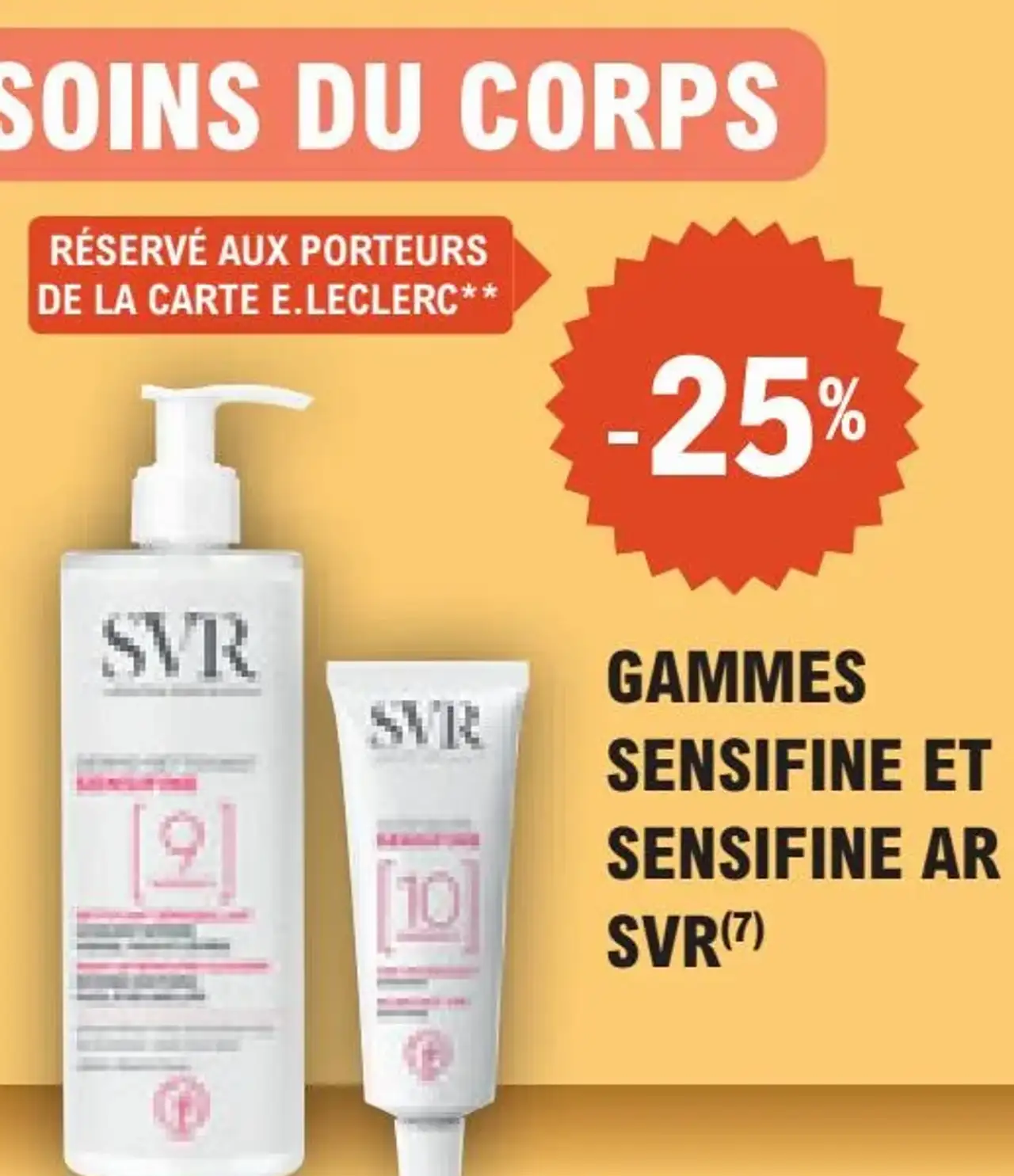 GAMMES SENSIFINE ET SENSIFINE AR SVR