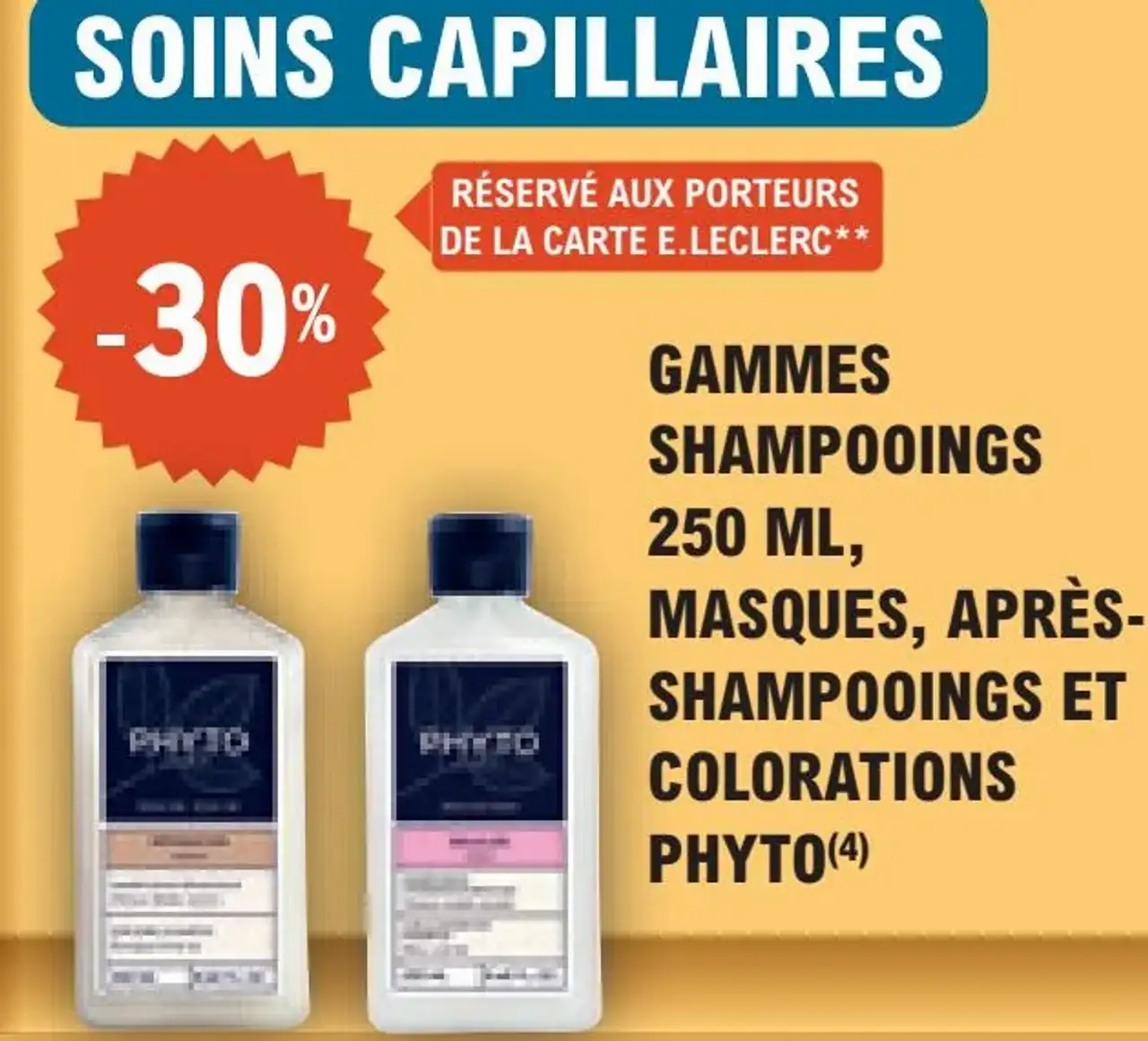 GAMMES SHAMPOOINGS 250 ML, MASQUES, APRÈS-SHAMPOOINGS ET COLORATIONS PHYTO(4)