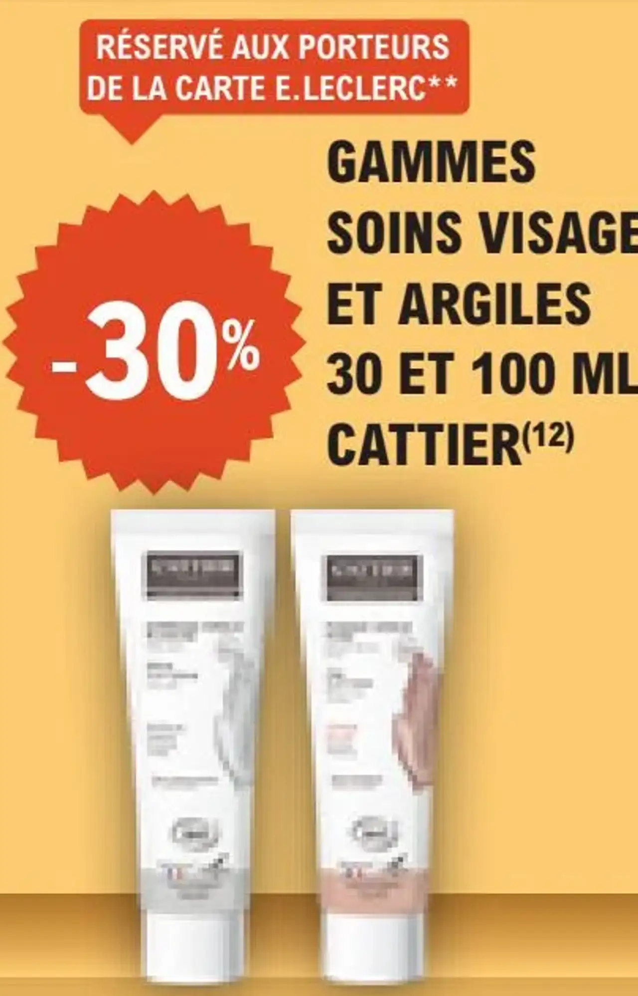 GAMMES SOINS VISAGE ET ARGILES 30 ET 100 ML CATTIER(12)