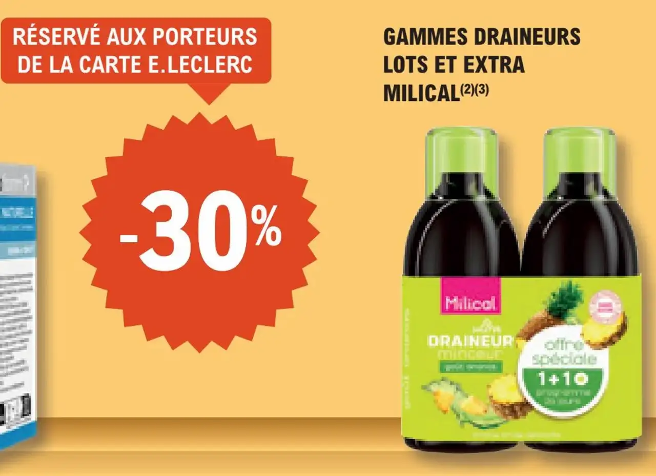GAMMES DRAINEURS LOTS ET EXTRA MILICAL