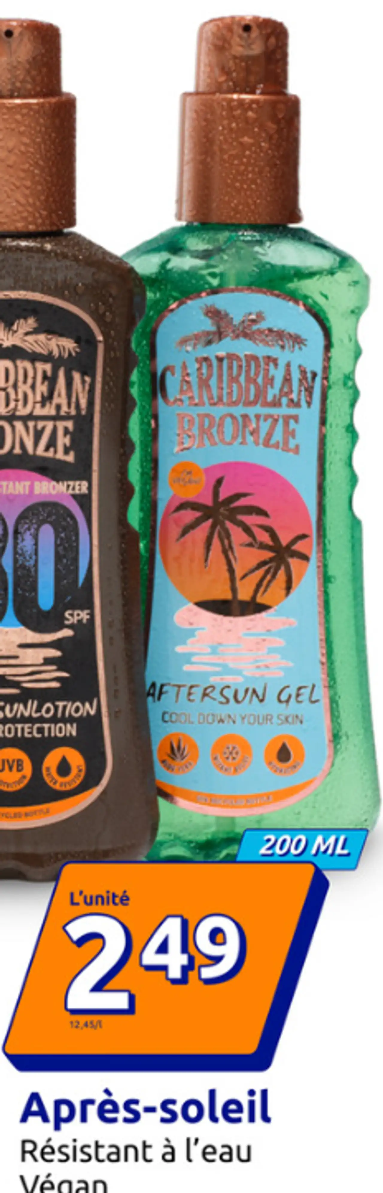 Caribbean Bronze Après-soleil Résistant à l'eau Végan