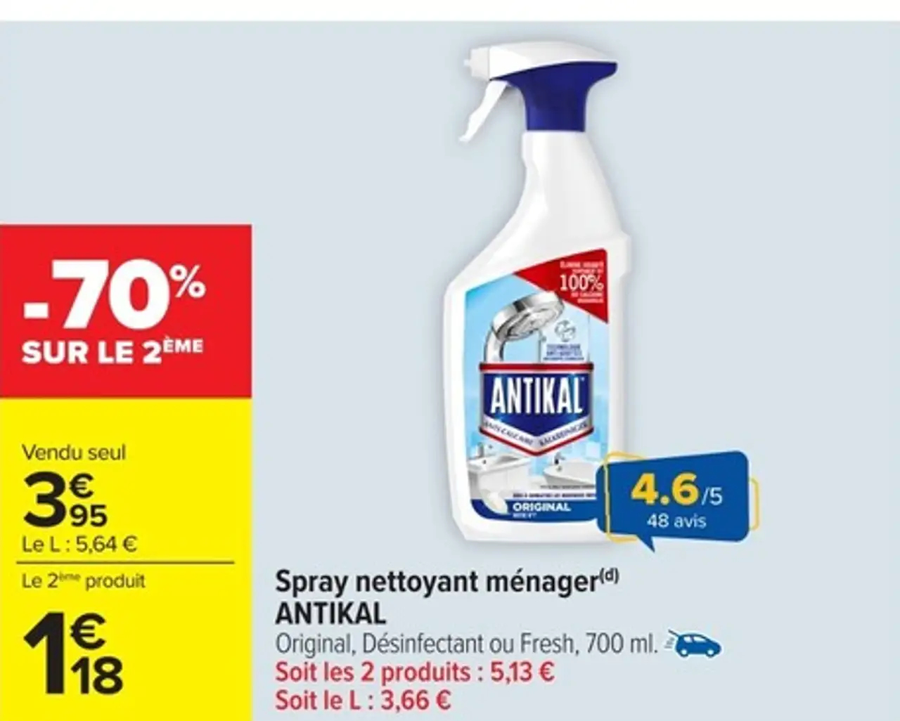 Spray nettoyant ménager(d) ANTIKAL