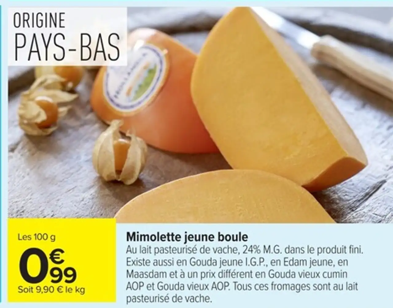 Mimolette jeune boule