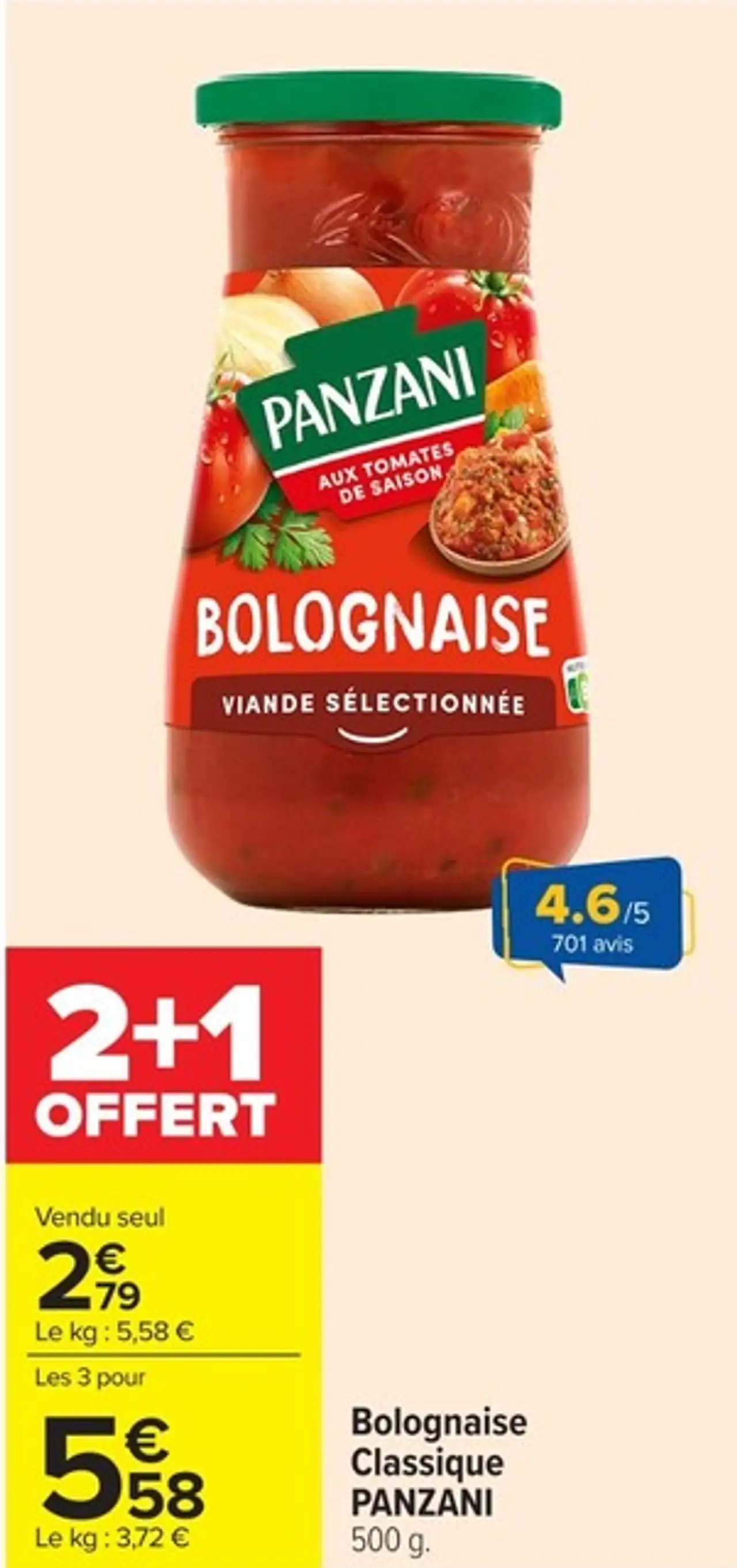 Bolognaise Classique PANZANI