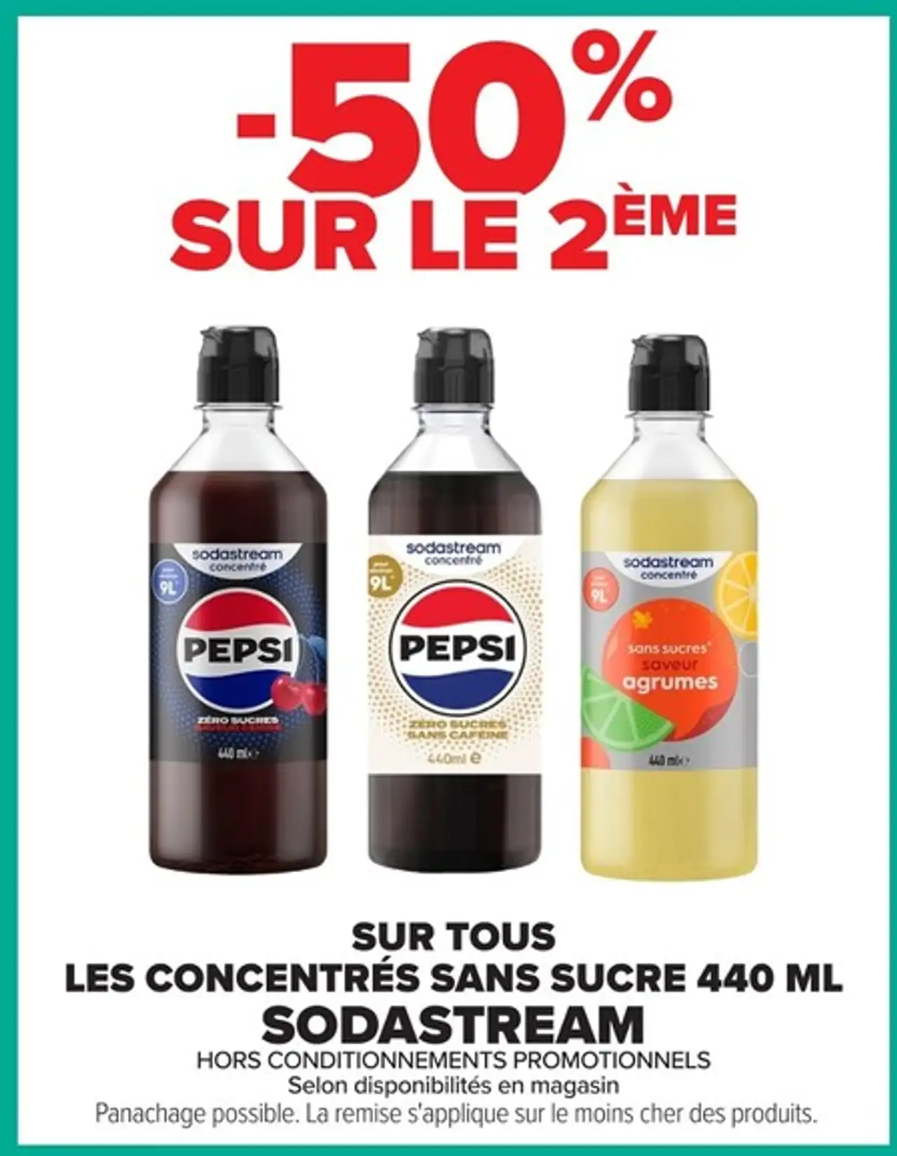 CONCENTRÉS SANS SUCRE 440 ML SODASTREAM