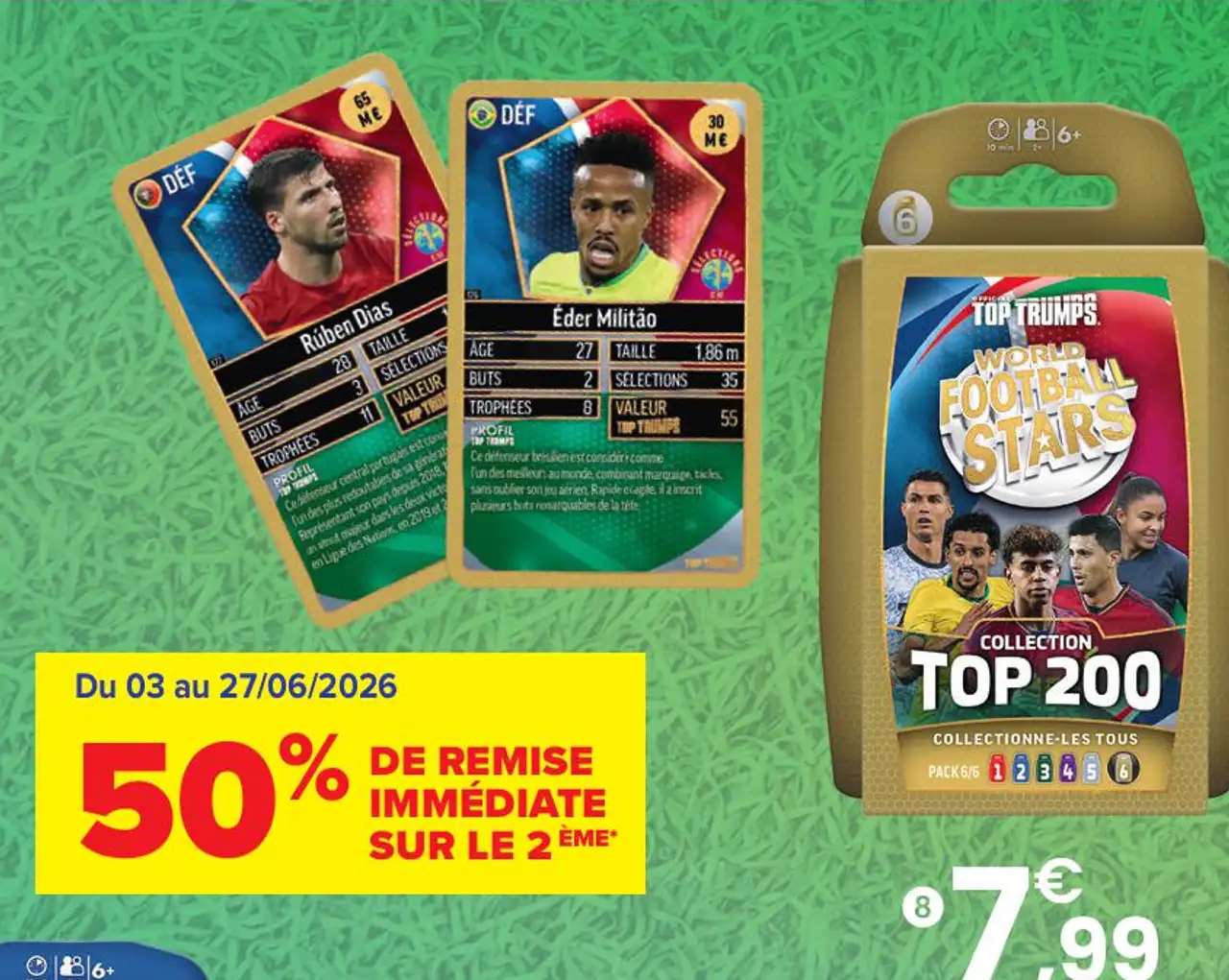 TOP TRUMPS WORLD FOOTBALL STARS - TOP 200 - PACK 6 2026
