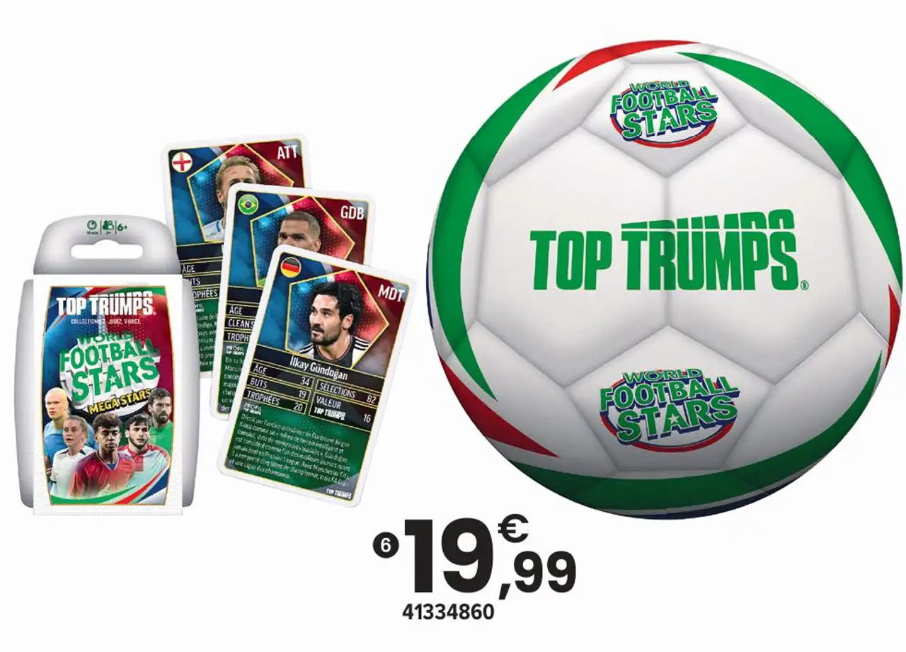 TOP TRUMPS ET BALLON WORLD FOOTBALL STARS