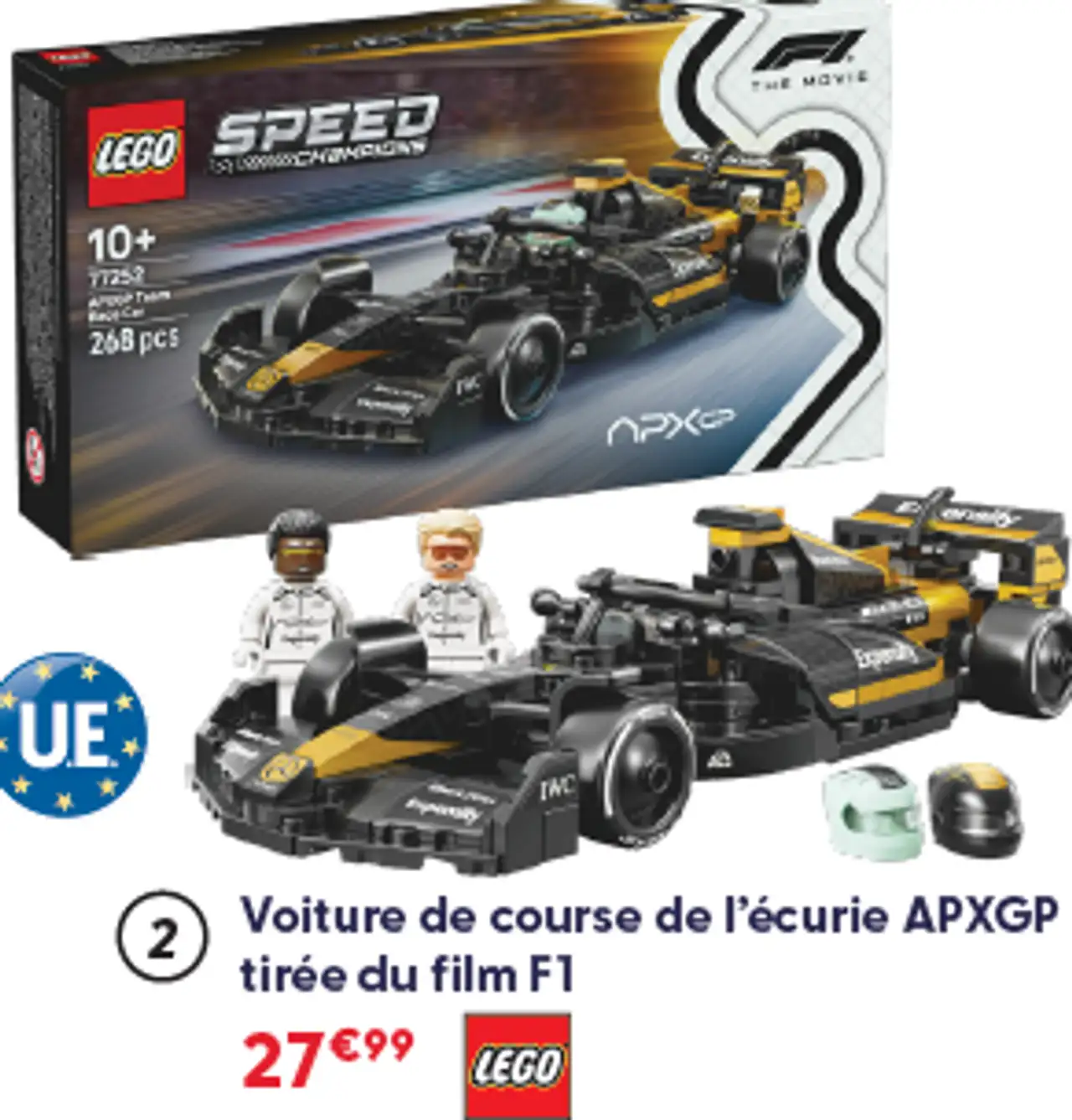Lego Voiture de course de l'écurie APXGP tirée du film F1