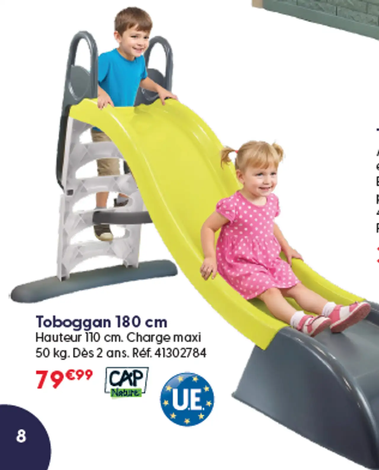 Toboggan 180 cm CAP Nature