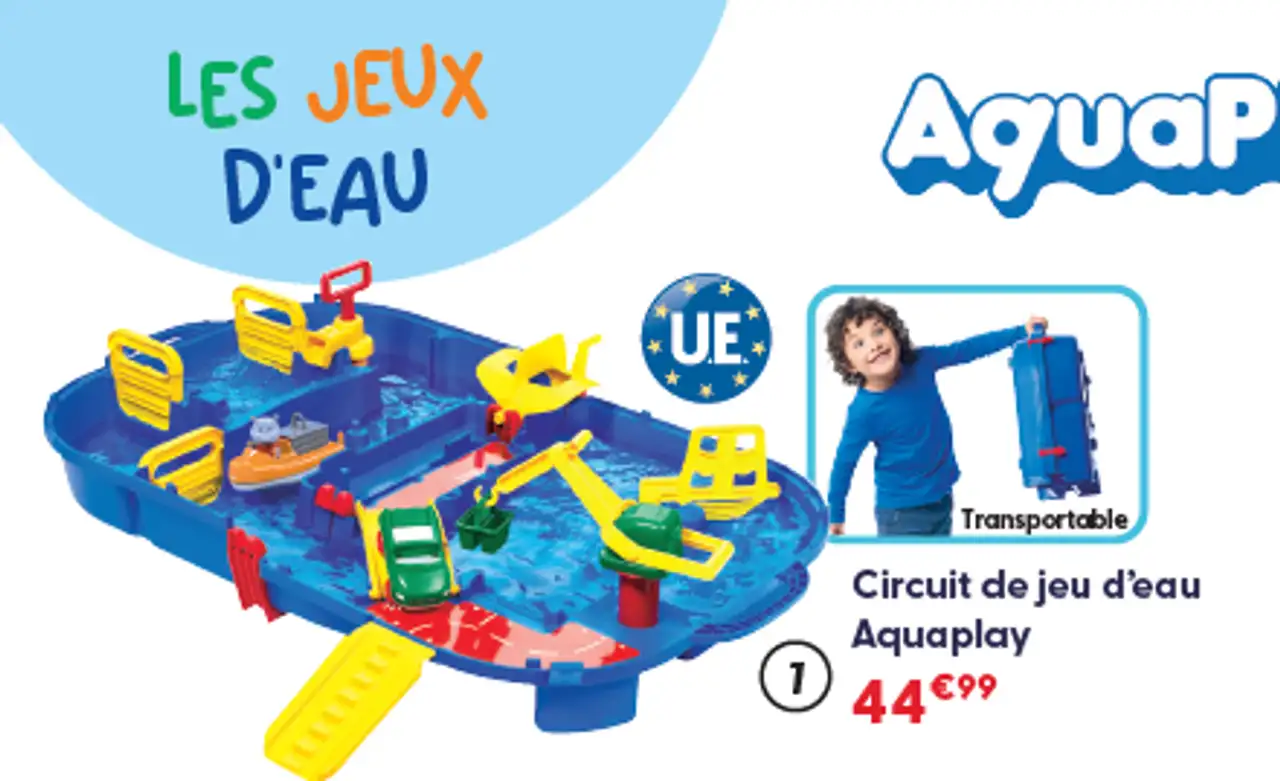 Circuit de jeu d'eau Aquaplay