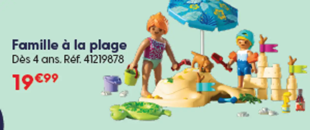 Famille à la plage Playmobil
