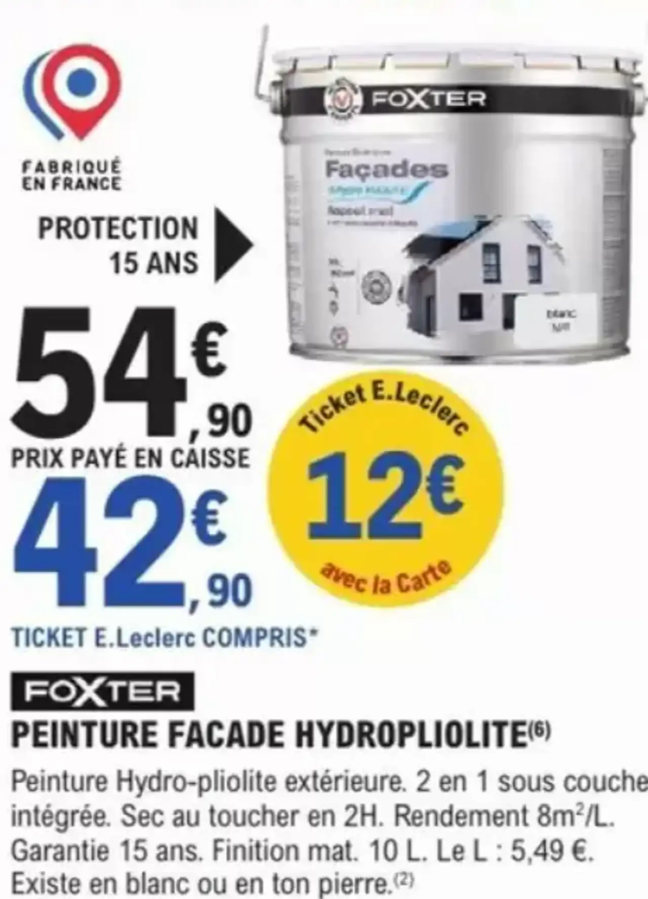 FOXTER PEINTURE FACADE HYDROPLIOLITE