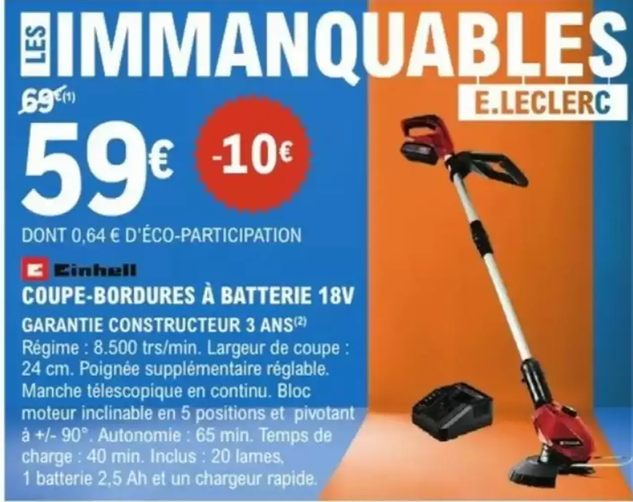 Einhell COUPE-BORDURES À BATTERIE 18V