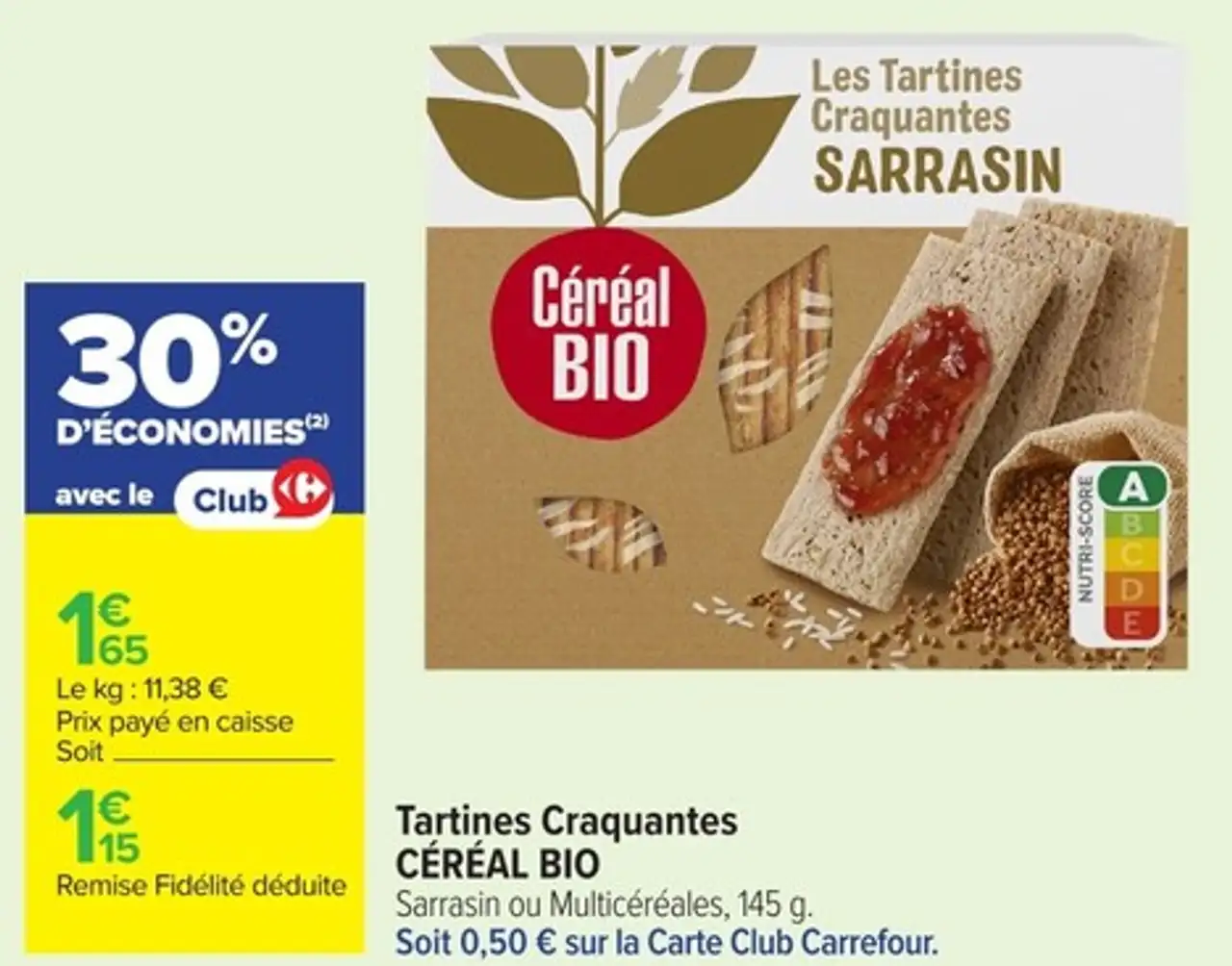 Tartines Craquantes Céréal Bio