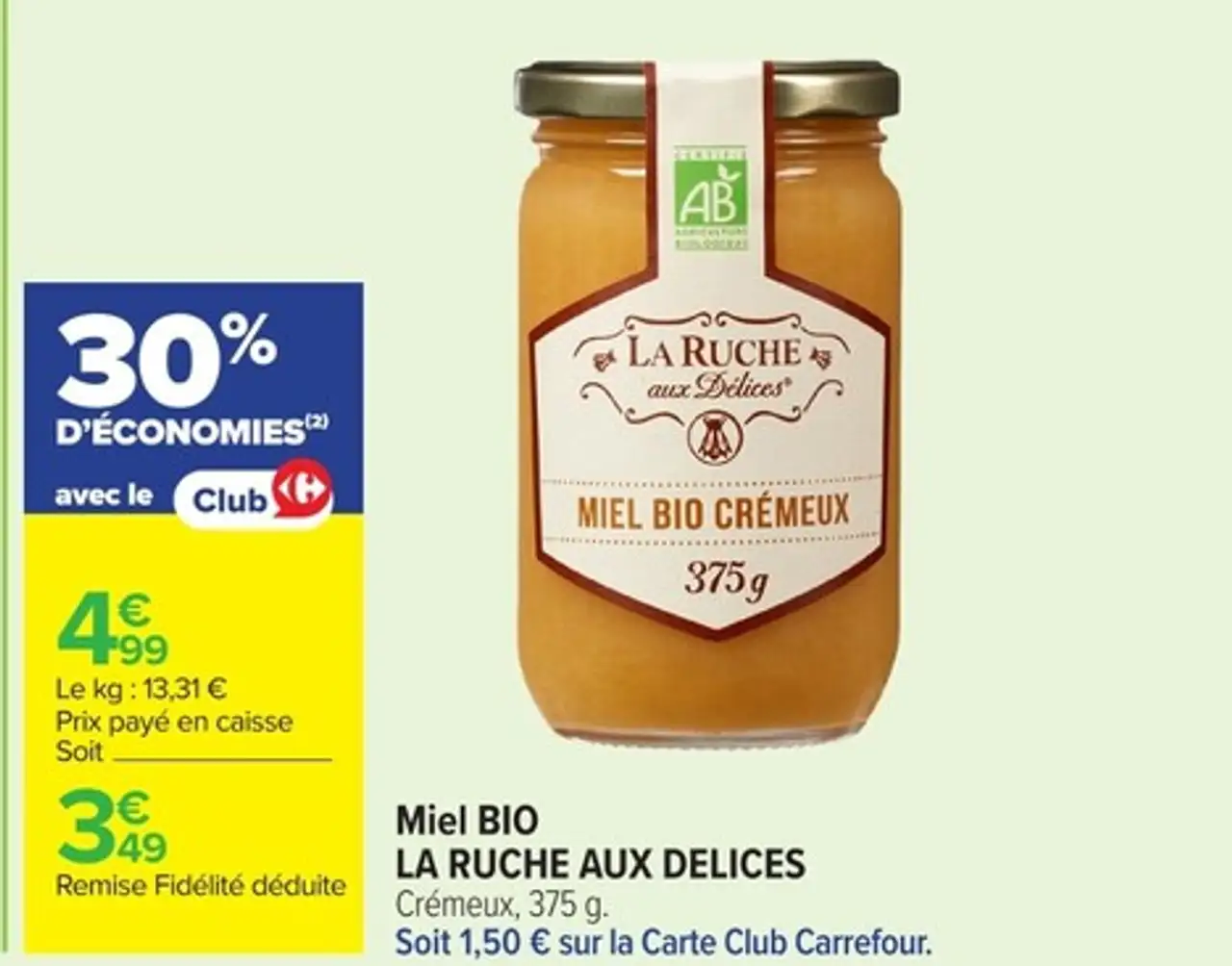 Miel Bio Crémeux La Ruche aux Délices