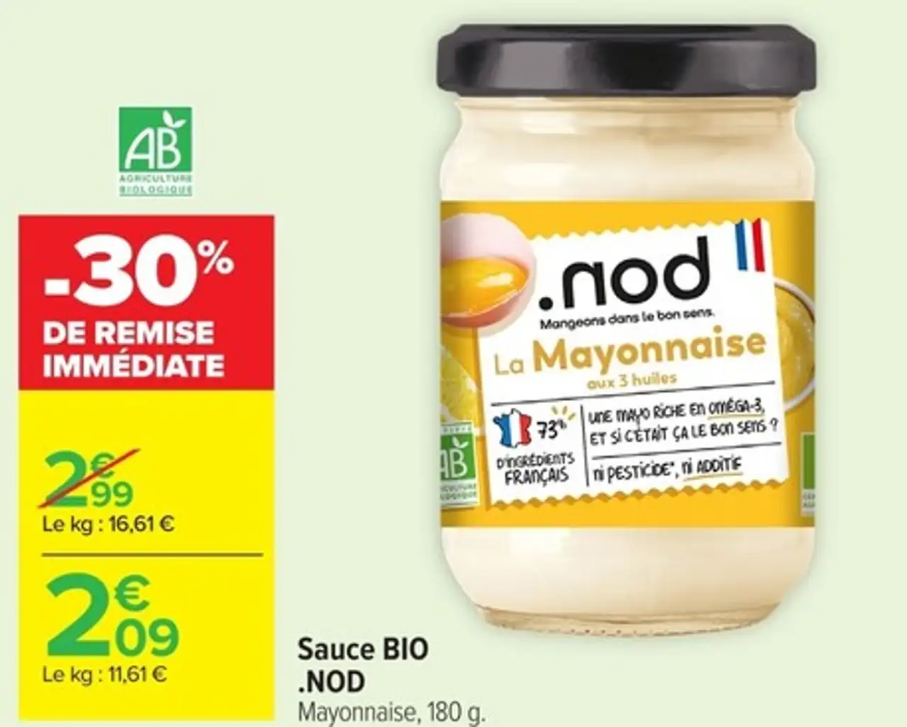Sauce BIO .NOD Mayonnaise