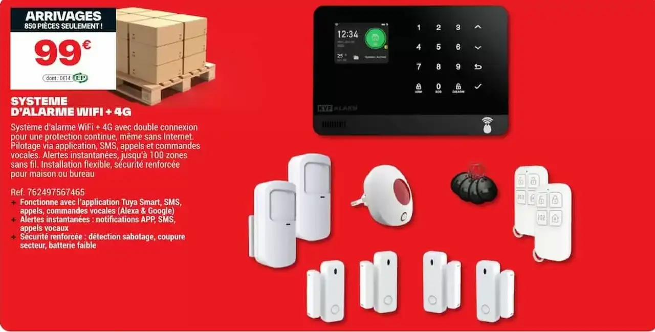 SYSTEME D'ALARME WIFI + 4G