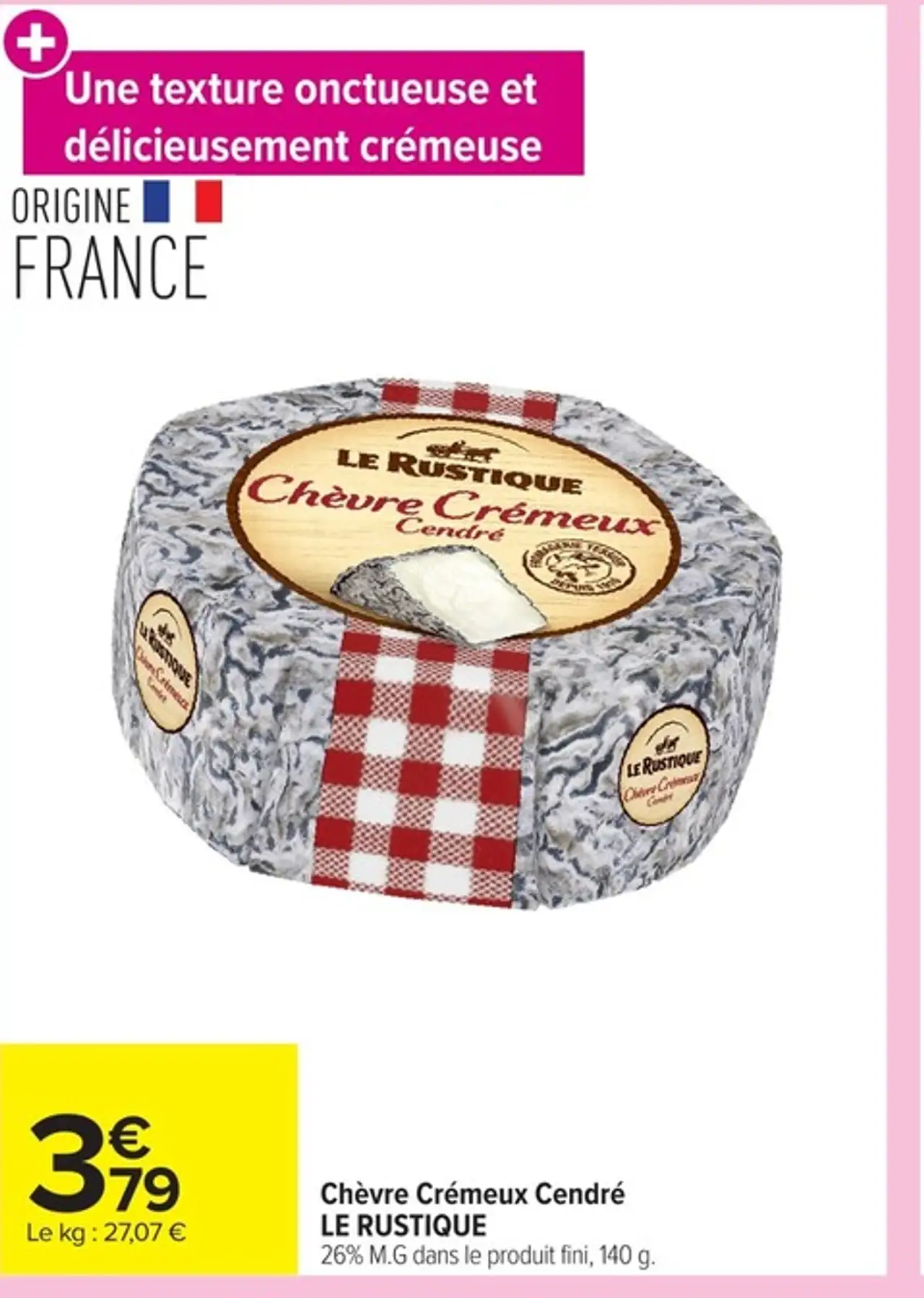 Chèvre Crémeux Cendré LE RUSTIQUE