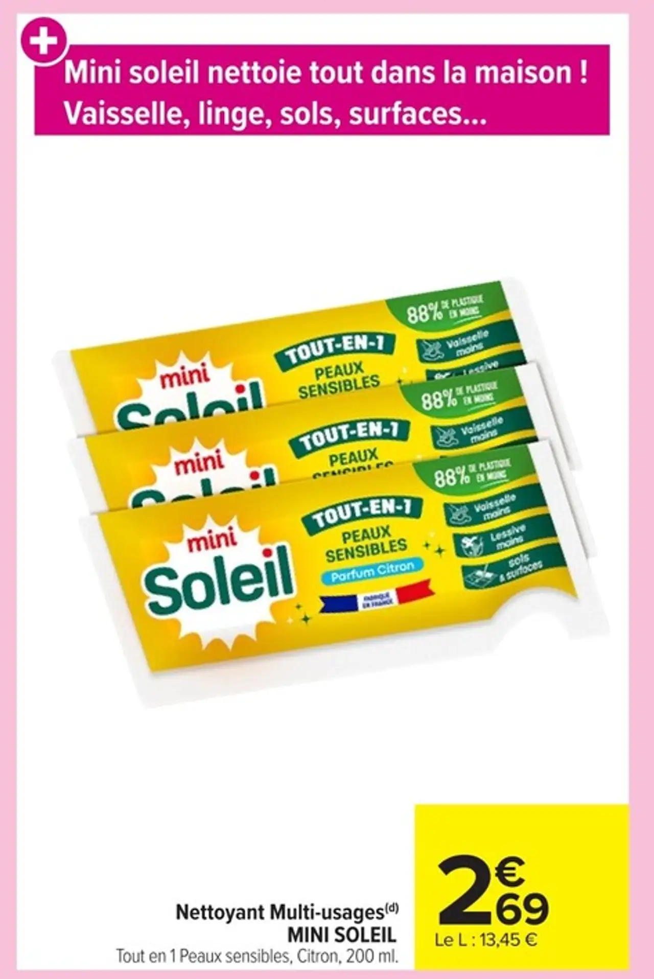 Nettoyant Multi-usages MINI SOLEIL