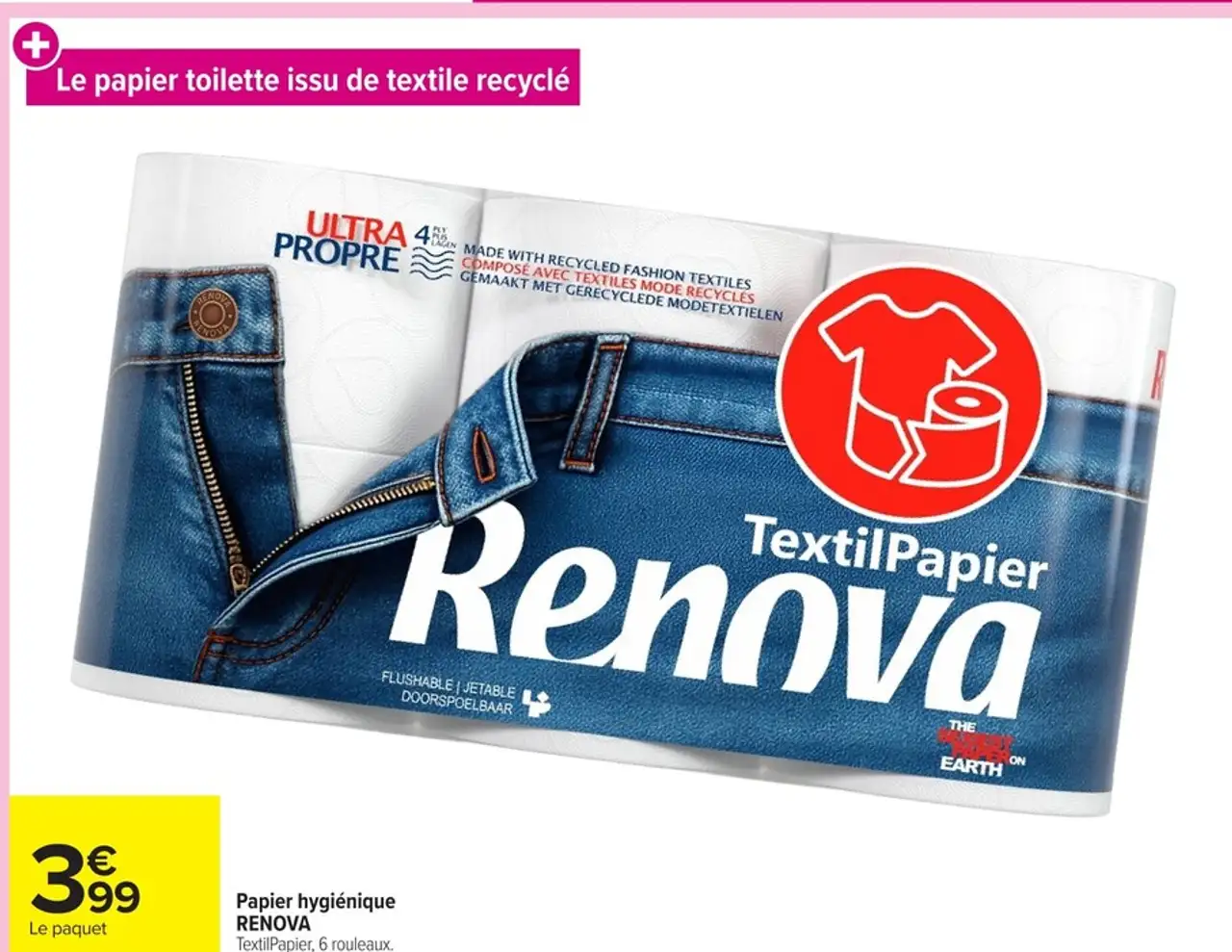 Papier hygiénique Renova TextilPapier