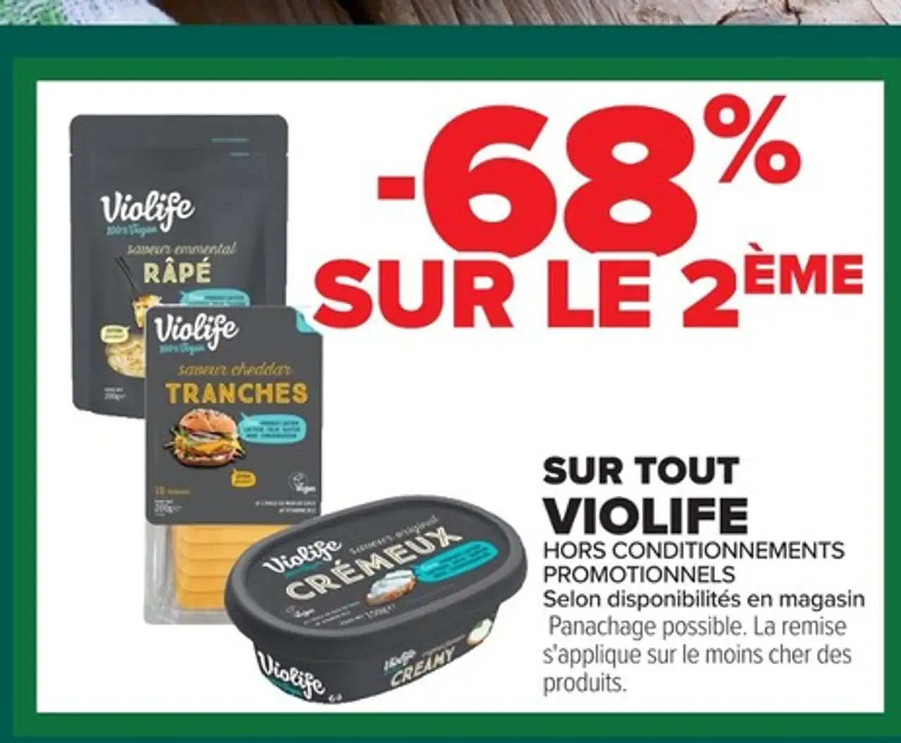 Violife Râpé, Tranches ou Crémeux