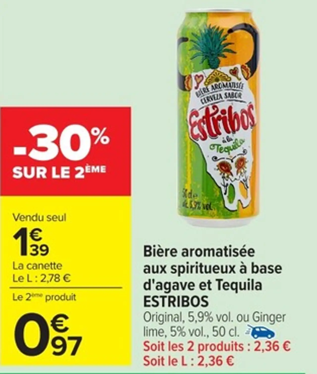 ESTRIBOS Bière aromatisée aux spiritueux à base d’agave et Tequila