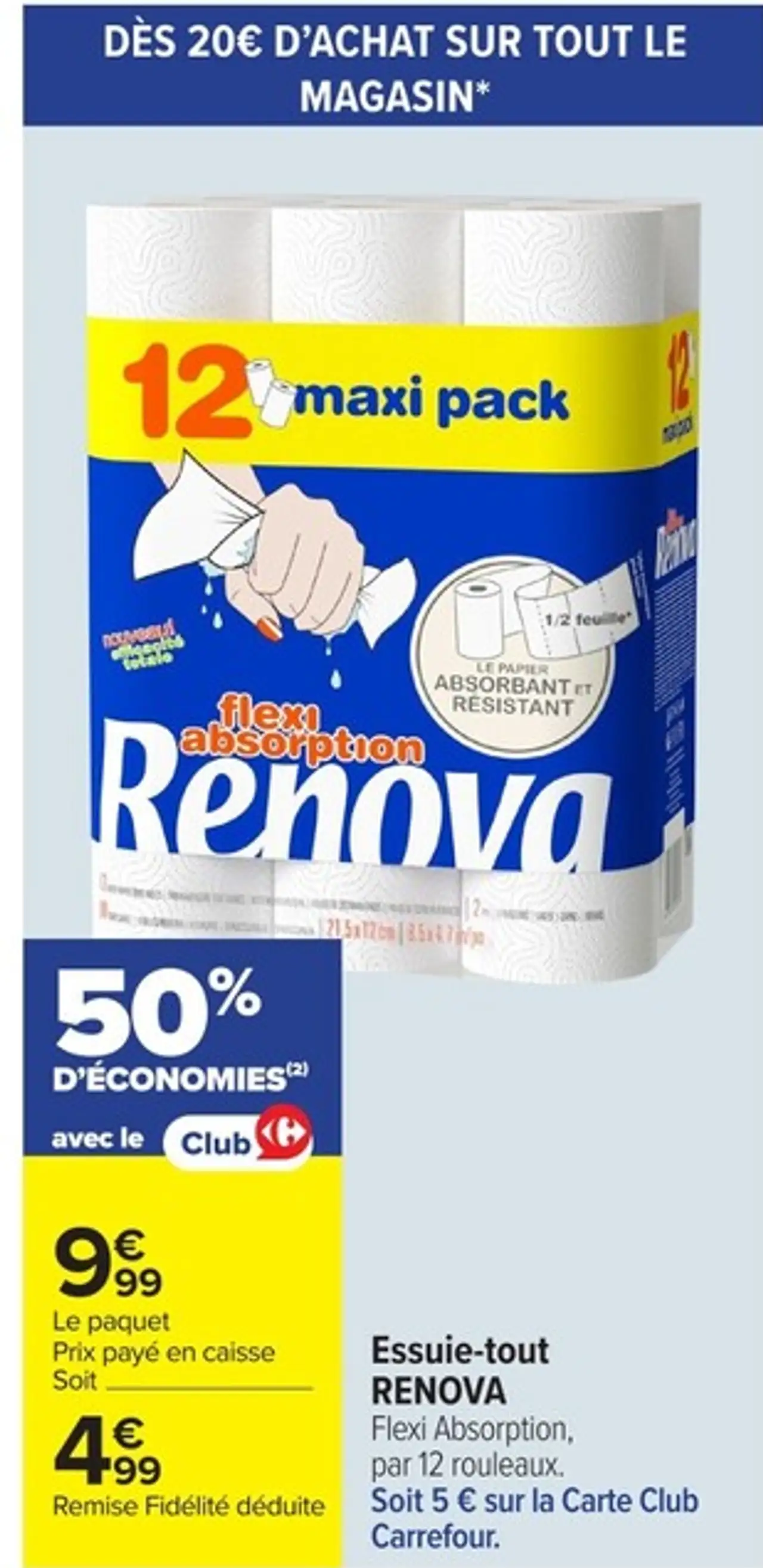 Essuie-tout RENOVA Flexi Absorption