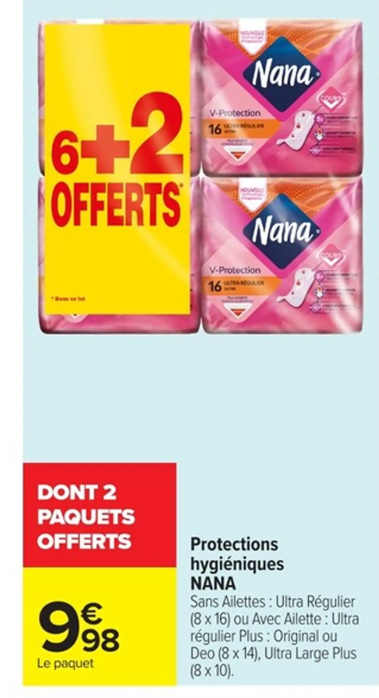 Protections hygiéniques NANA