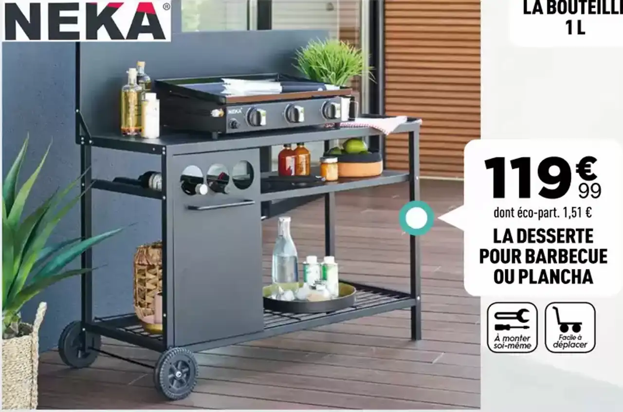 NEKA La desserte pour barbecue ou plancha
