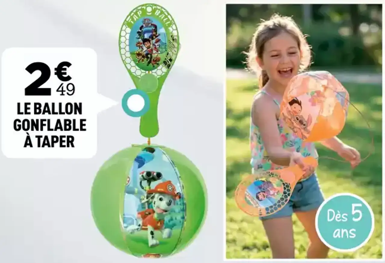 Disney Stitch / Paw Patrol Le ballon gonflable à taper