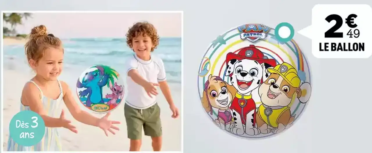 Disney Stitch / Paw Patrol Le ballon